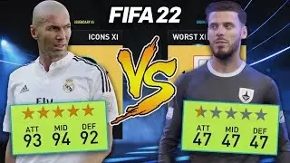 Full Team Of Icons VS The Worst Team In FIFA?!