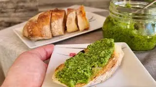 Вкусный соус песто со шпинатом  АСМР  Рецепт соуса песто №5 на моем канале