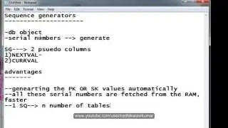 SQL: Sequence Generator Part-1