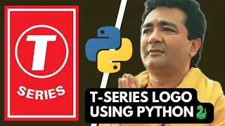 T-SERIES Logo Drawing Using Python Turtle ||Python Turtle Graphic||Python Turtle Tutorial @tseries