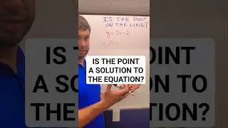 Is the POINT on the LINE? 