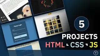 5 HTML, CSS & JS Mini Projects - Scroll Animation, Rotating Navigation, Drag Events, etc