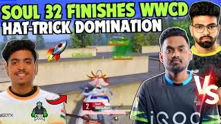 iQOOSouL 32 Finishes WWCD 😳 Hat-trick Domination ✅ SouL Ninja & Manya on Fire 🔥 Team SouL 🚀