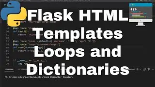 Render Lists and Dictionaries in a Flask Template - Flask Character Counter