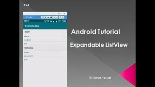 Expandable listview- containters#  24  | listview |  android tutorial