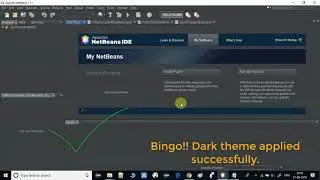 Apply Dark Theme on Apache NetBeans 11.1