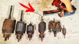 This man is a genius! How To Disassemble Anchor, Rotor Extract Copper And Make Money