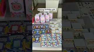 Making the ultimate birthday party gift bags!!