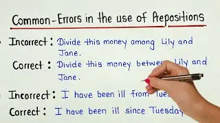 English Grammar Exercise | Preposition