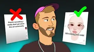 Pewdiepie's Drawing Advice For BEGINNERS