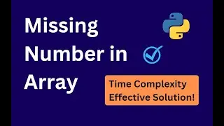 Find Missing Number in Array | Python Popular Problem | Hindi