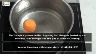 Charles law demo | Ping Pong ball experiment | Simple Science Experiments video