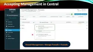 Sophos Central : How to configure Sophos Central Firewall Management on XG Firewall | Online Class 1