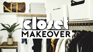 CLOSET ORGANIZATION + MAKEOVER! EXTREME CLEAN WITH ME | Nastazsa