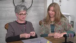 View a lesson on the chevron stitch on Beads, Baubles and Jewels with Leslie Rogalski (2803-2)