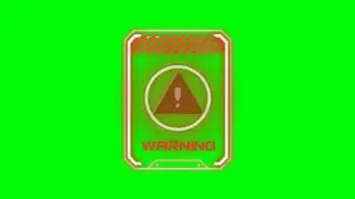 Green Screen Warning Banner