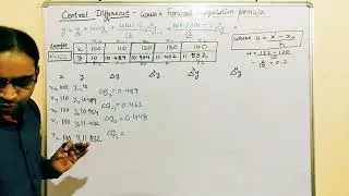 Gauss Forward Interpolation formula