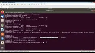 k8s 2 containers in a single pod with share volume. 