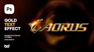 Gold Text Effect | Adobe Photoshop Tutorial
