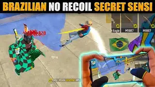 Brazilian 🇧🇷 Best No Recoil🎯 Sensitivity Settings In Free Fire☠️