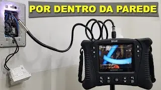 Você NUNCA VIU a instalação ELÉTRICA desse JEITO! Boroscópio industrial