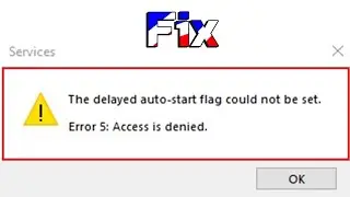 Fix The Delayed Auto-Start Flag Could Not Be Set | Windows Service Error