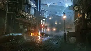 Victorian Ambience: LONDON'S MYSTERY - The Dark Alley | Mysterious Ambient Music with Thunderstorm