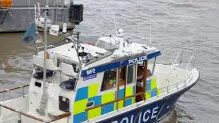 Police Boat on River Thames