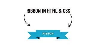 How to make ribbon shape using HTML & CSS