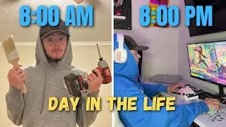 A Day In The Life of a Content Creator with a FULL TIME JOB!