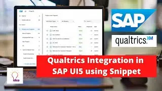 Integrate Qualtrics in SAP UI5 Using JavaScript Snippet | SAP | JavaScript