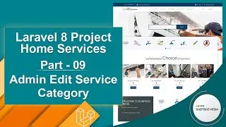 Laravel 8 Project Home Services - Admin Edit Service Category