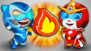 ГОВОРЯЩИЙ ТОМ ПОГОНЯ ГЕРОЕВ НОВЫЕ КОСТЮМЫ #3 Talking Tom Hero Dash лучше БЕГ ЗА ЗОЛОТОМ