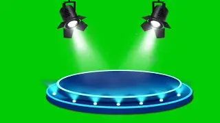 Disco stage lighting green screen effect HD video Stock footage || Chroma key effect