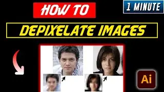 How to Depixelate images in illustrator 2024 |  Smooth image in illustrator