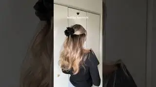 Holiday Hairstyle 🖤 #hairtutorial #clawcliphairstyles #hair