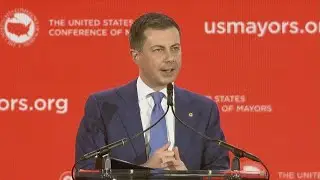 Pete Buttigieg gives farewell speech as US Transportation Secretary