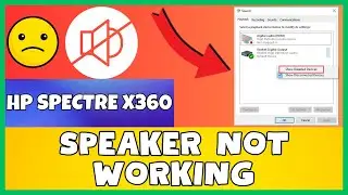 How to Fix Speaker Not working And No Sound or Audio HP Spectre x360