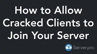 How to Allow Cracked Clients to Join Your Server - Minecraft Java