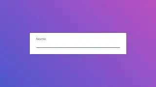 Awesome Input Animation in HTML & CSS | Video Tutorial Coming Soon
