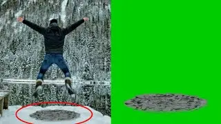 Green screen ground fissure with & without sound effect. Green screen fissure.