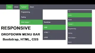 Responsive Navigation with Multilevel Dropdown using HTML & CSS | HTML CSS Tutorial in Hindi