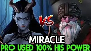 MIRACLE [Queen of Pain] Pro used 100% His Power Against TOPSON Dota 2