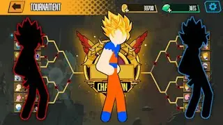 Stickman Warriors Fight 3×3 - Random, Random & Geta SSJ1 - TOURNAMENT