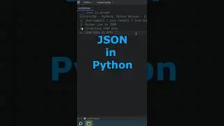 JSON in Python #python #shorts