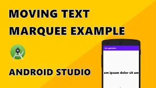 How to make Marquee text in Android?