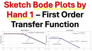 Sketch Bode Plots by Hand 1 - First Order Transfer Function