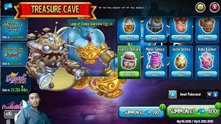 GAMPANG!! TREASURE CAVE GRVATRON + EVARIS IL OBSCURO SUMMON ANCESTOR MONSTER LEGENDS  INDONESIA