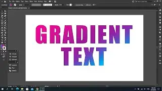 Adobe Illustrator: Gradient editable text illustrator