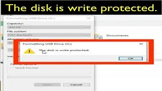 Formatting USB drive the disk is write protected. (2024)